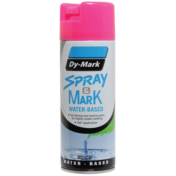 DY-MARK WATER BASED SPRAY & MARK FLURO PINK 